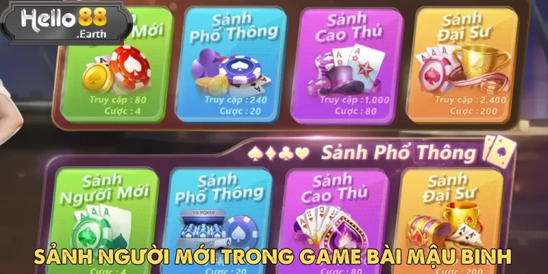 Bài Mậu Binh – Game Cá Cược Đổi Thưởng Hot Nhất Châu Á 2 Đây là sảnh dành cho người chơi mới làm quen với Bài Mậu Binh
