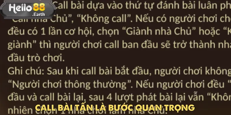 Bài Tấn - Hướng Dẫn Chơi Và Khám Phá Sảnh Game 5 Call Bài Tấn là bước quan trọng ảnh hưởng trực tiếp đến người chơi cá cược