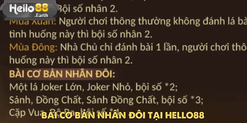 Bài Tấn - Hướng Dẫn Chơi Và Khám Phá Sảnh Game 4 Cơ chế nhân đôi giúp người chơi thêm phần hứng thú với Bài Tấn