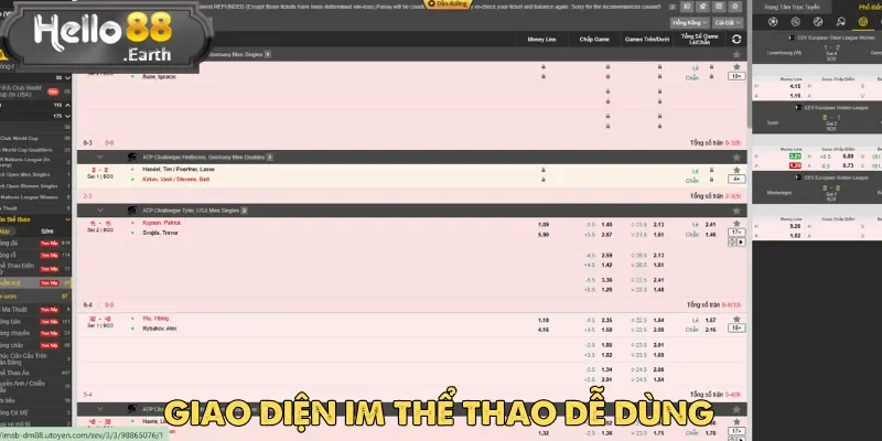 IM Thể Thao – Sảnh Cá Cược Hấp Dẫn Tại Hello88 2 IM thể thao ghi điểm trong mắt người chơi nhờ sở hữu giao diện hiện đại