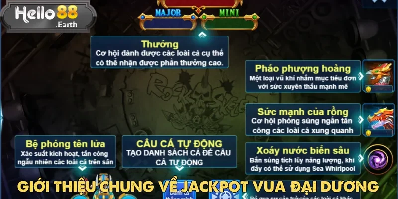Jackpot Vua Đại Dương – Siêu phẩm săn thưởng Hello88 1 Jackpot Vua Đại Dương là trò chơi thuộc dòng game bắn cá đổi thưởng