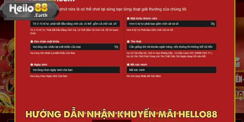 Khuyến Mãi Hello88 – Lời Tri Ân Dành Cho Hội Viên 5 Đăng ký tài khoản ngay hôm nay để bắt đầu nhận khuyến mãi Hello88