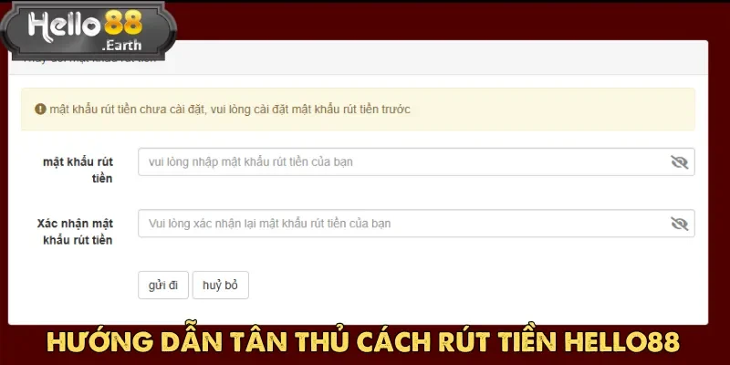 Rút Tiền Hello88 Dễ Dàng Với Công Nghệ Hiện Đại Nhất 2025 3 Kiểm tra số dư và tạo yêu cầu rút tiền Hello88 thành công cho tân binh