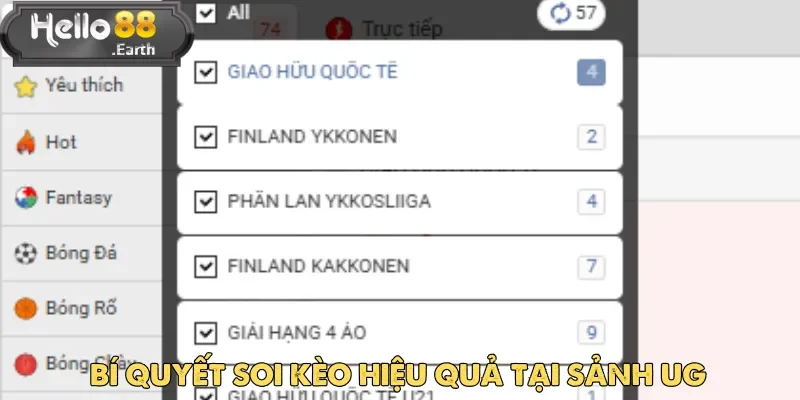UG Thể Thao – Điểm Đến Thu Hút Hội Viên Hello88 Mới 4 Áp dụng mẹo linh hoạt sẽ giúp nâng cao hiệu quả khi chơi UG thể thao