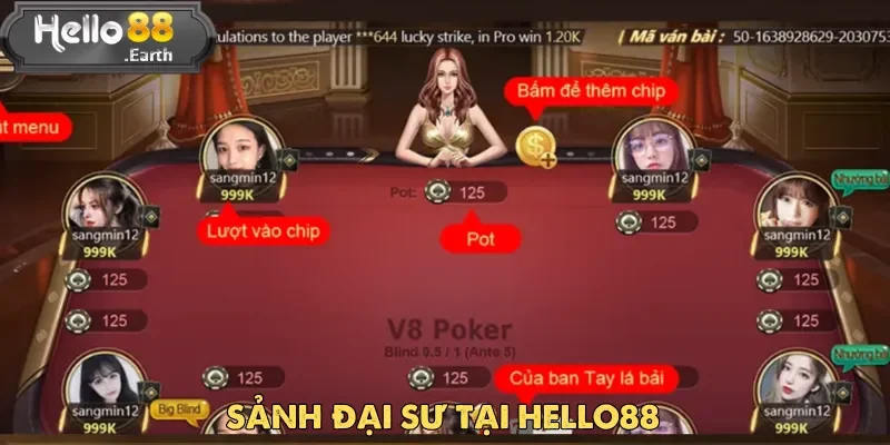 Xì Tố tại Hello88 – Chơi bài đỉnh cao, thắng lớn 3 Sảnh Đại Sư là đỉnh cao trong hệ thống sảnh Xì Tố của Hello88